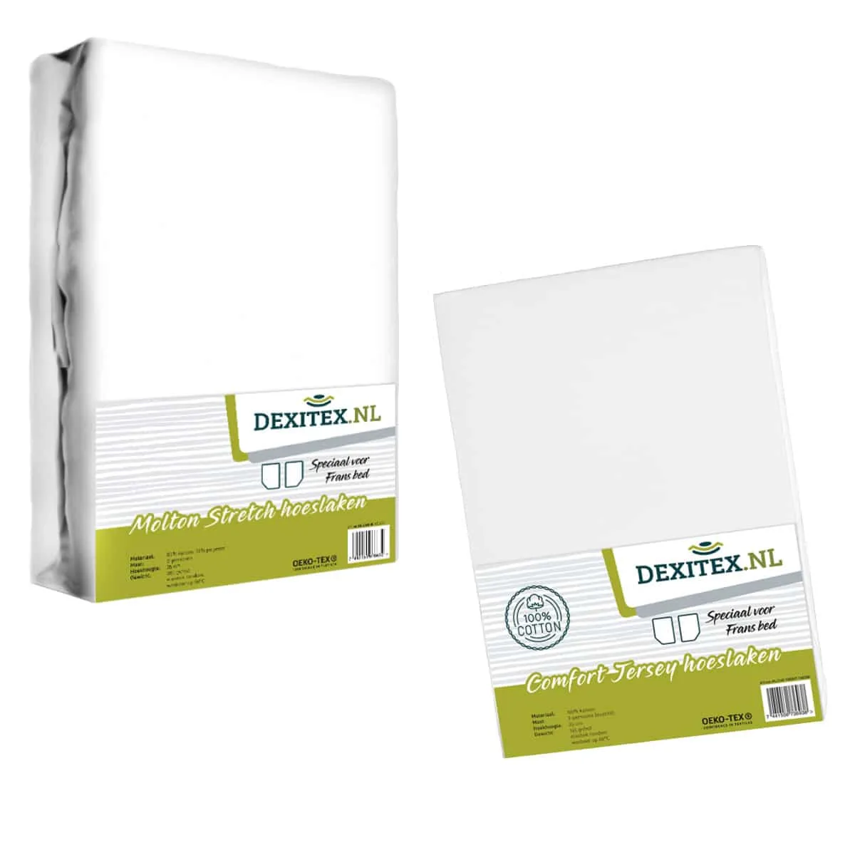 Kit textile lit français - 1 drap housse et 1 flanelle - côté gauche