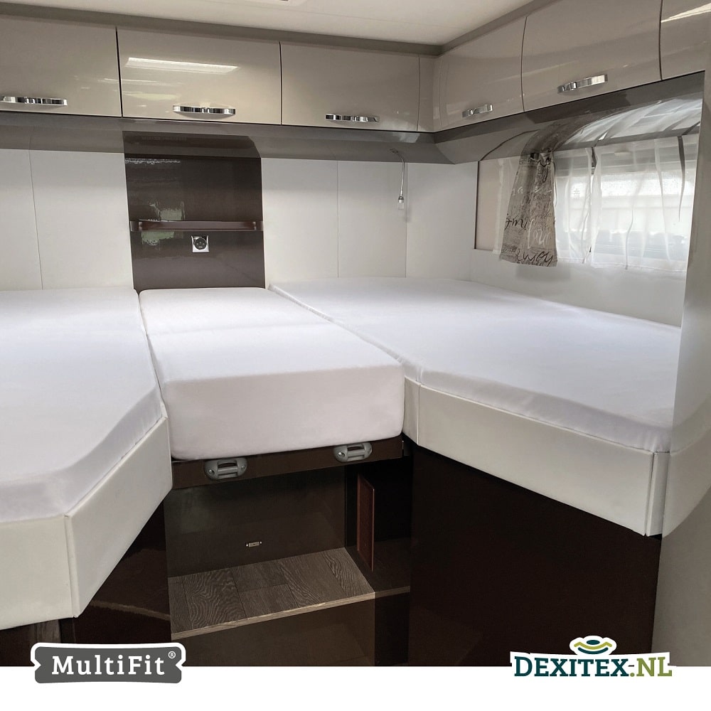 Ensemble de draps-housses Jersey - 3 pièces avec matelas central