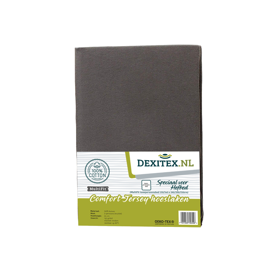 Drap-housse en jersey Lit relevable blanc, gris clair ou anthracite