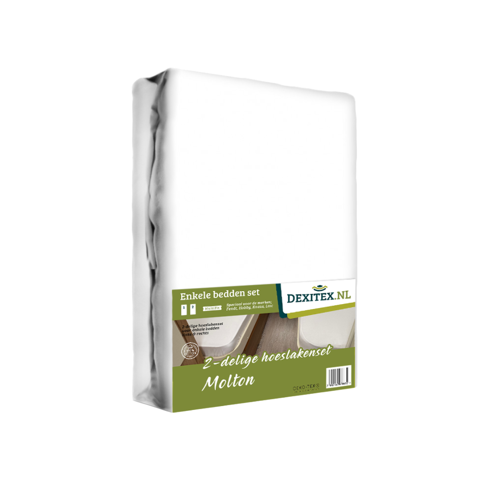 Lits simples Molton set 2 pièces