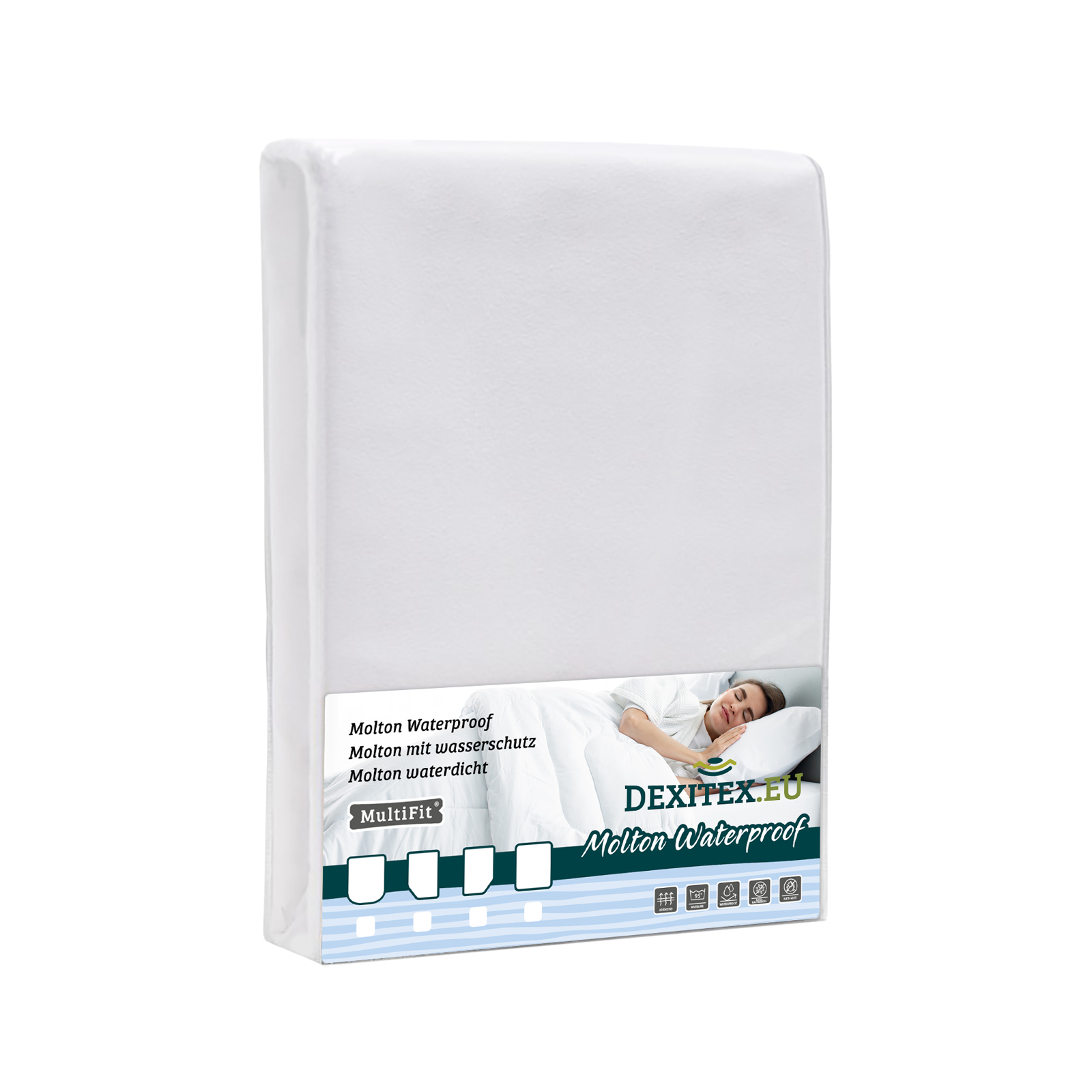 Protège-matelas imperméable en flanelle pour lit double